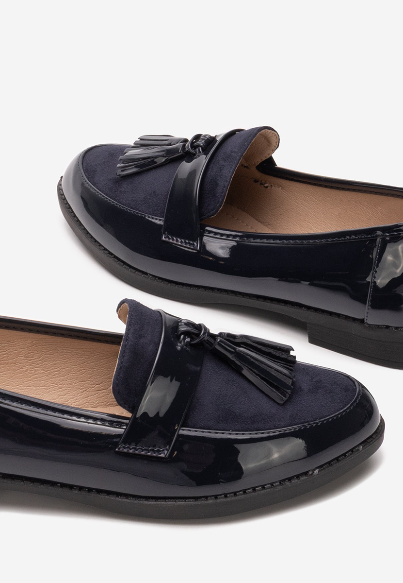Mocassins élégants femme bleus Kayia