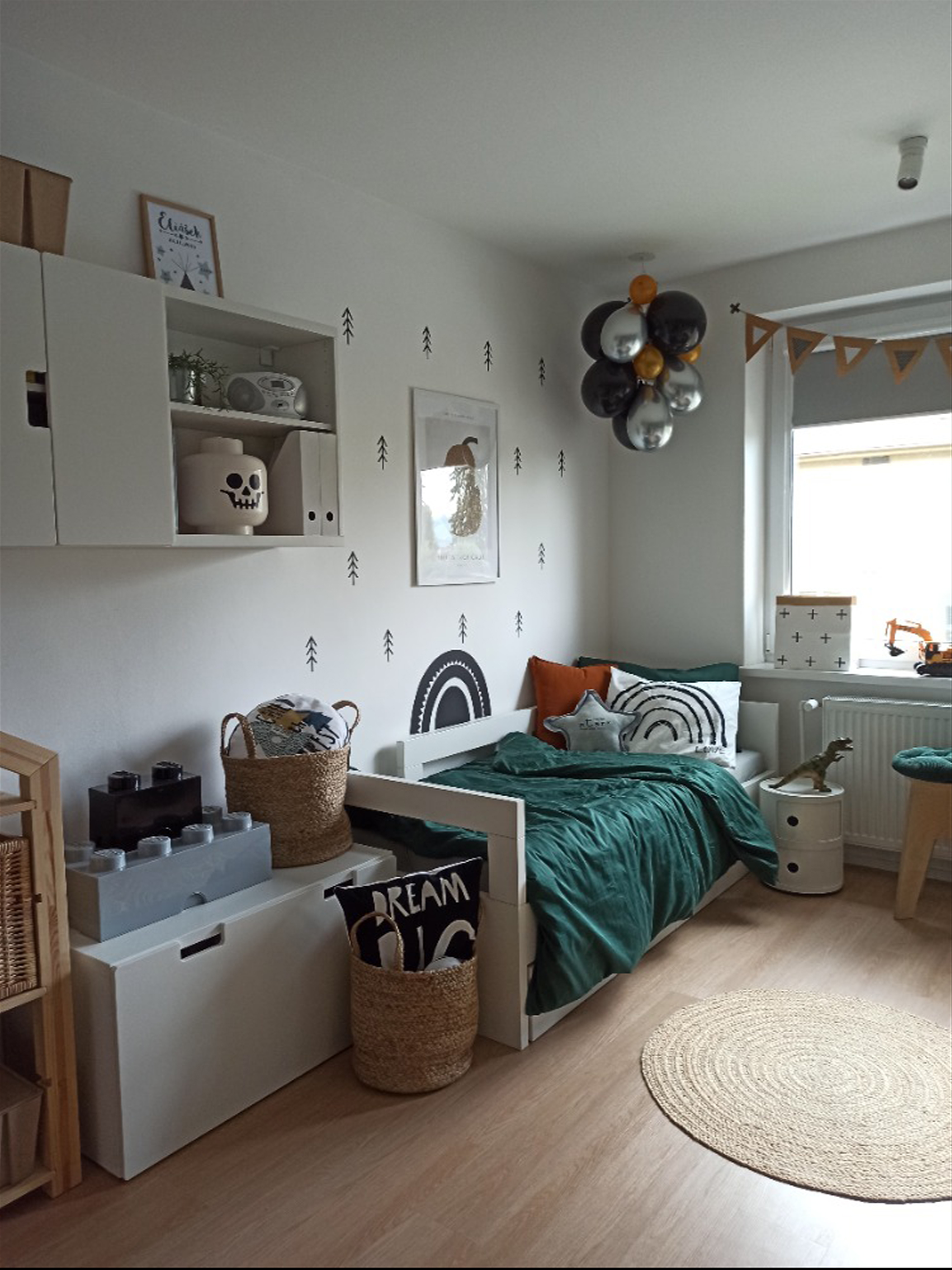 Set van 2 manden KAELLA Jute Zandbeige