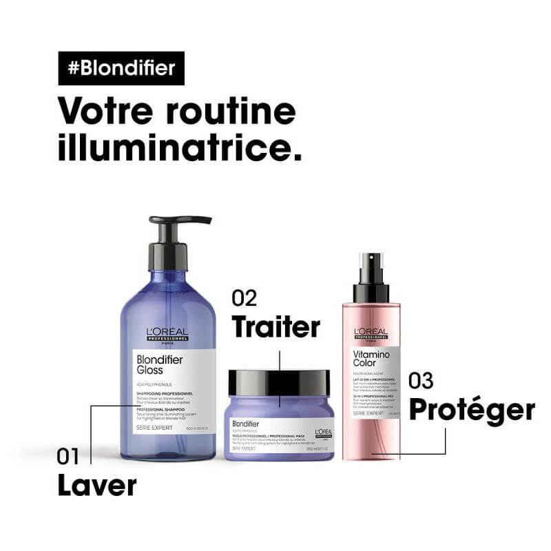Shampooing Blondifier gloss L'Oréal Professionnel 500ML Rechargeable