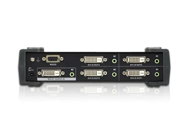 ATEN VanCryst VS174 - Video-/audiosplitter - 4 x DVI   4 x audio - desktop