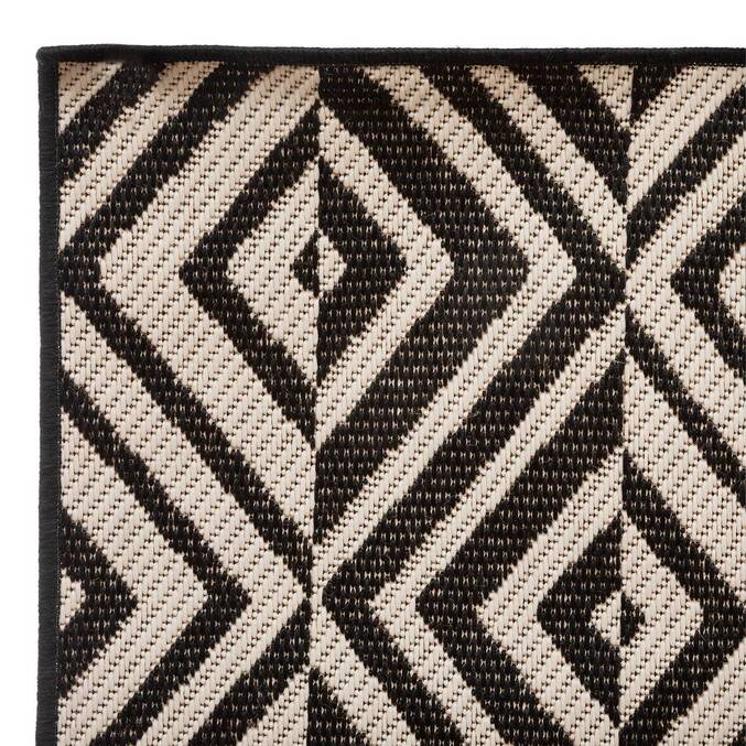 Tapis d'extérieur et d'intérieur COLOR Noir & Blanc