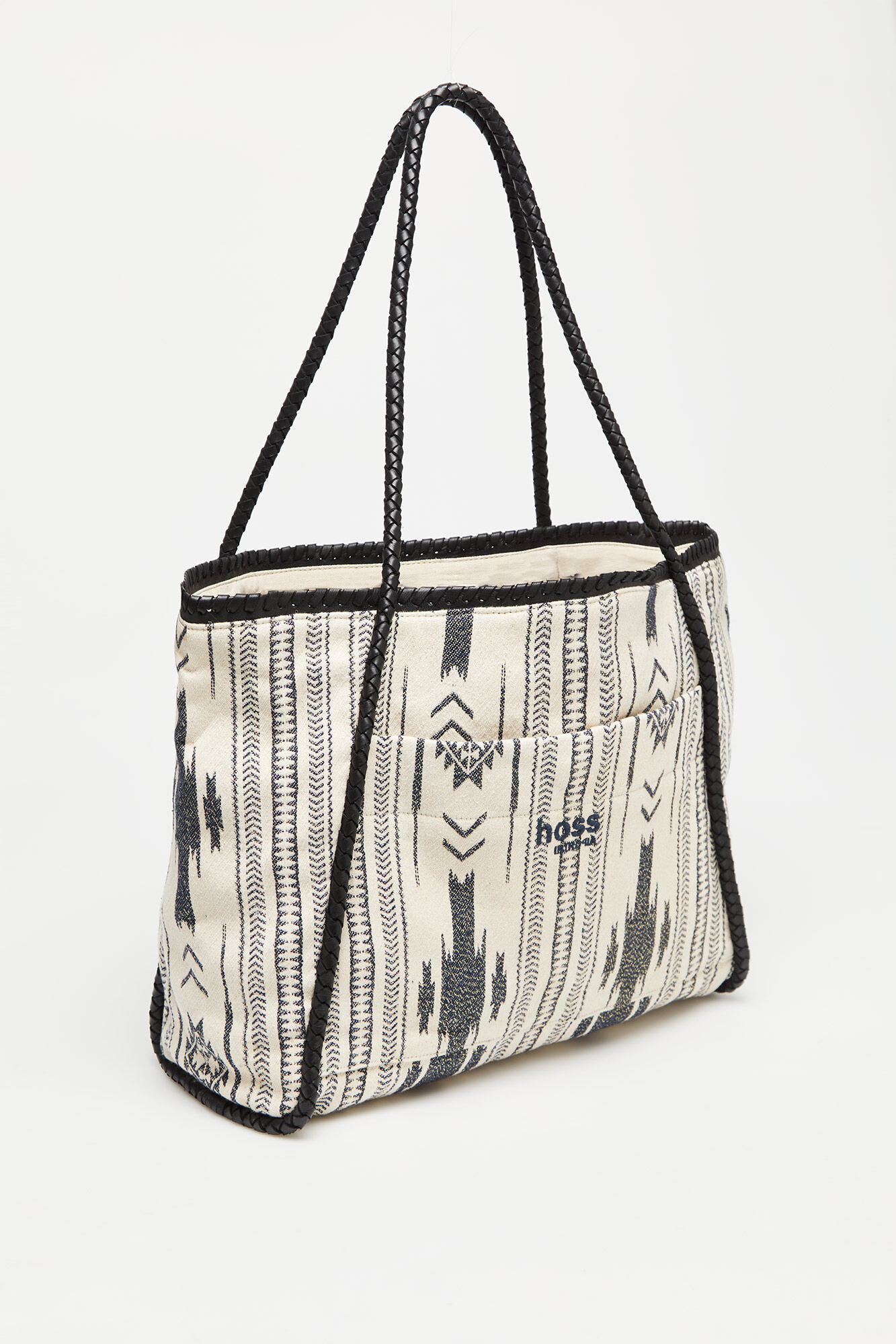 Bolsa Tote Alejandra Jacquard - Preta