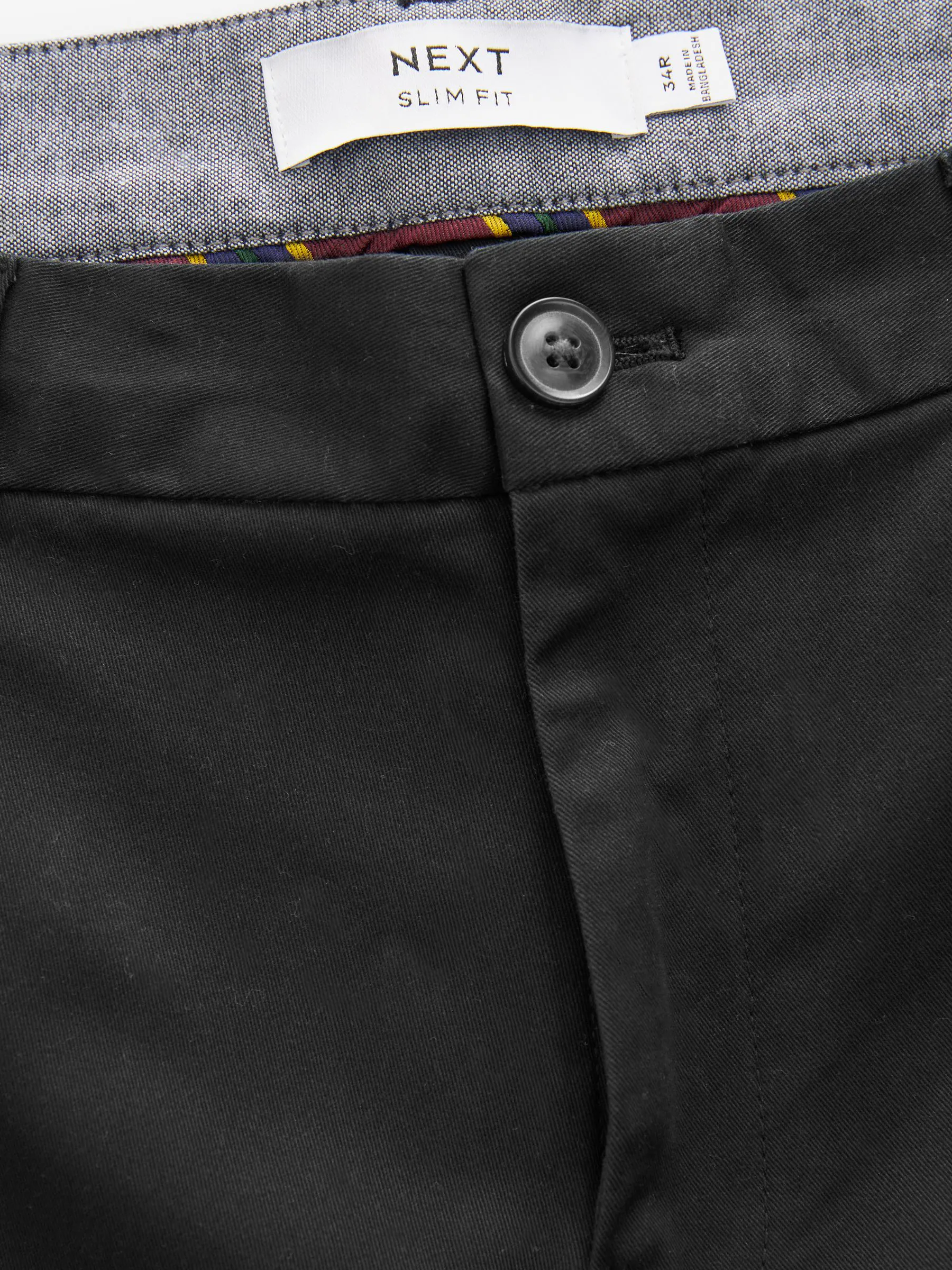 Zwart - Slim Fit - Stretch chino's verpakking van 2