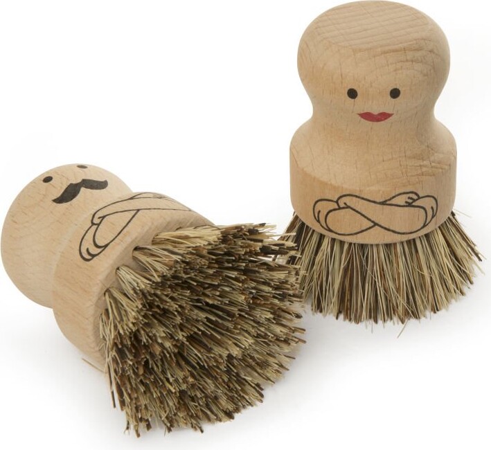 Kikkerland - Opvaskebørster - Scrubbing People - Mr. / Mrs. - Assorteret