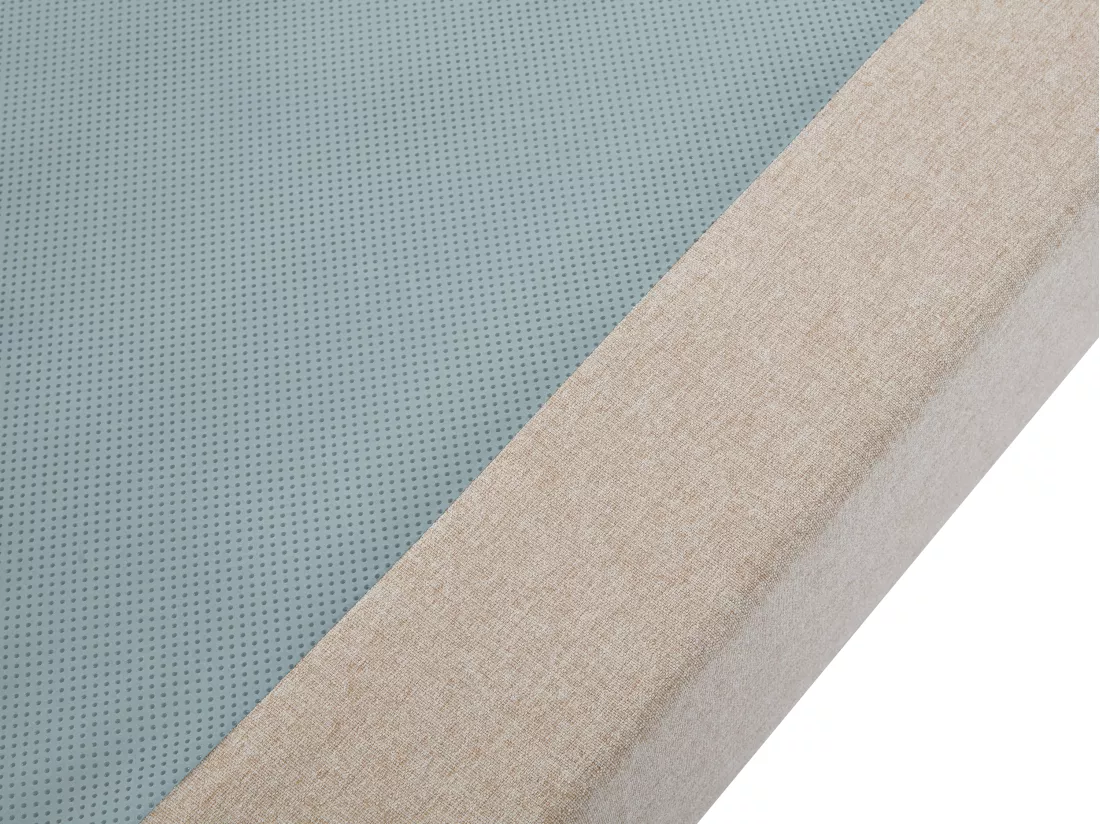 Sommier déco tapissier 140 x 200 cm déhoussable - Beige - ISANI de YSMÉE
