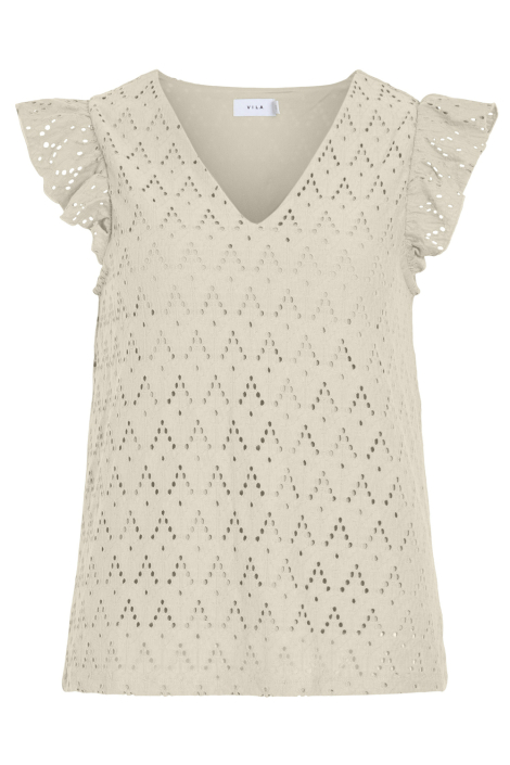 Vila beige dames t-shirt