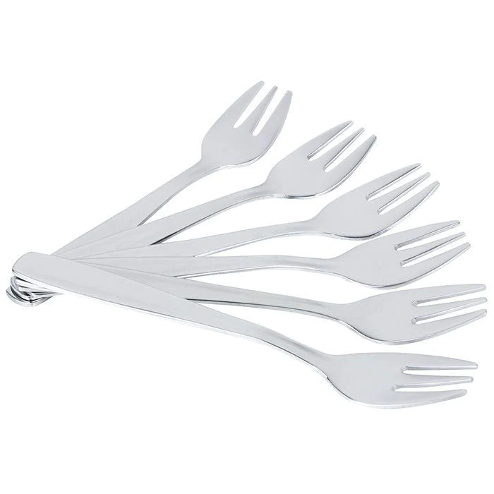 6 fourchettes à huîtres en inox Chevalier diffusion