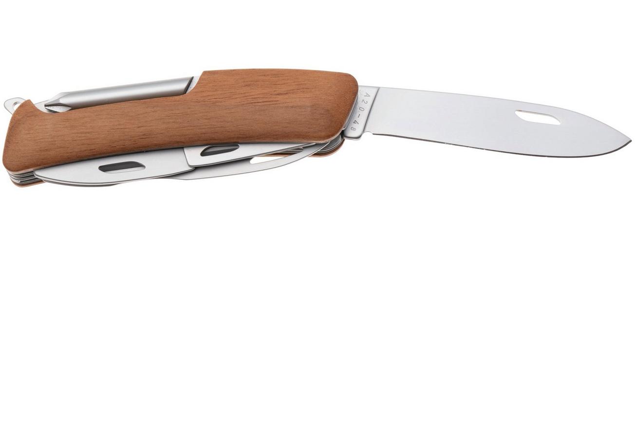 Swiza D08 R AM, KNR.0126.6300, Walnut, Zwitsers zakmes, 8 tools