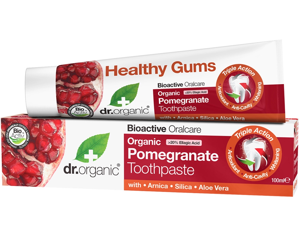 PASTA DENTIFRICA DR.ORGANIC BIO ROMÃ 100ML