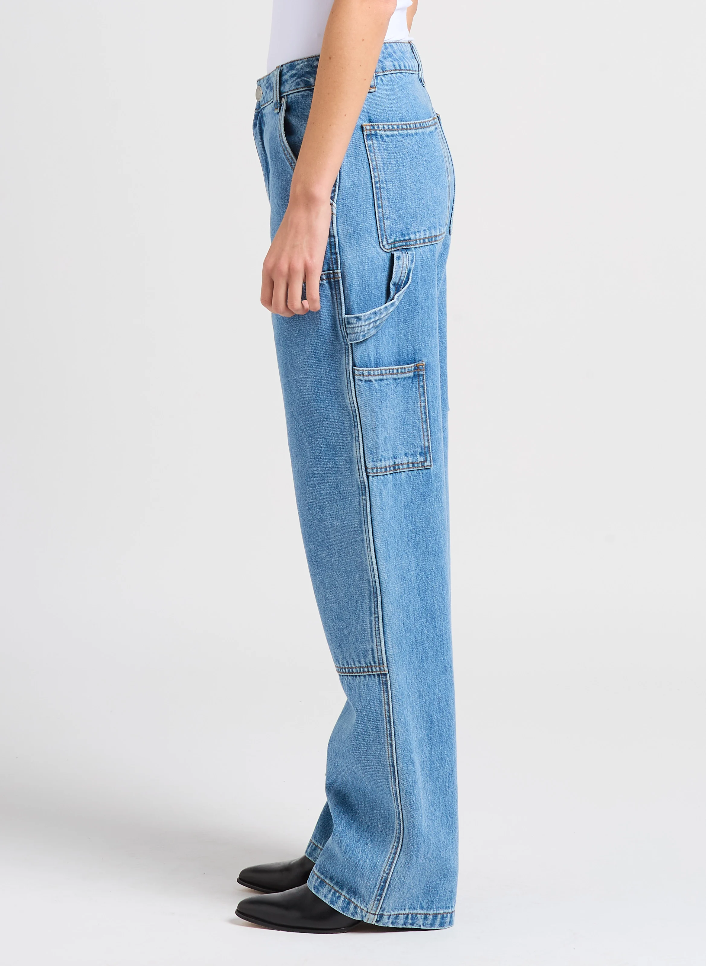 ROCA - Jean droit en coton | Bleu