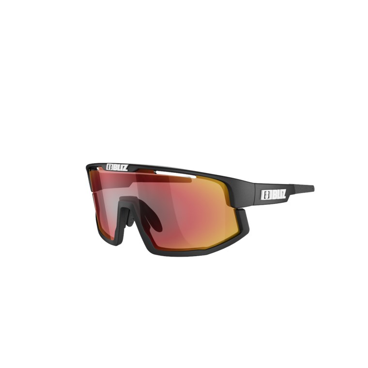 Bliz Vision Matt Black, Smoke With Red Multi
