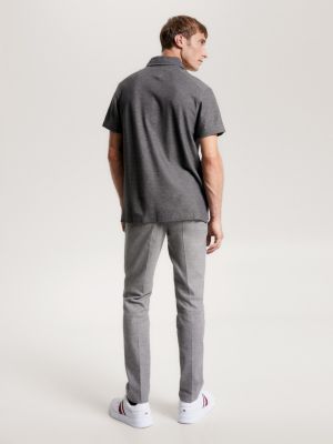 Polo de malha piqué em favo de mel, corte regular
