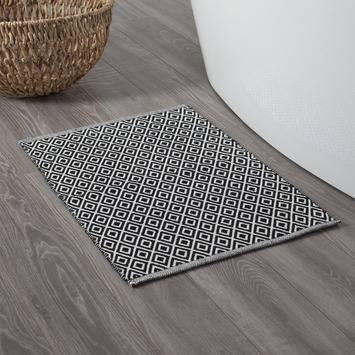 Sealskin Badmat Trellis Zwart 60x90 cm