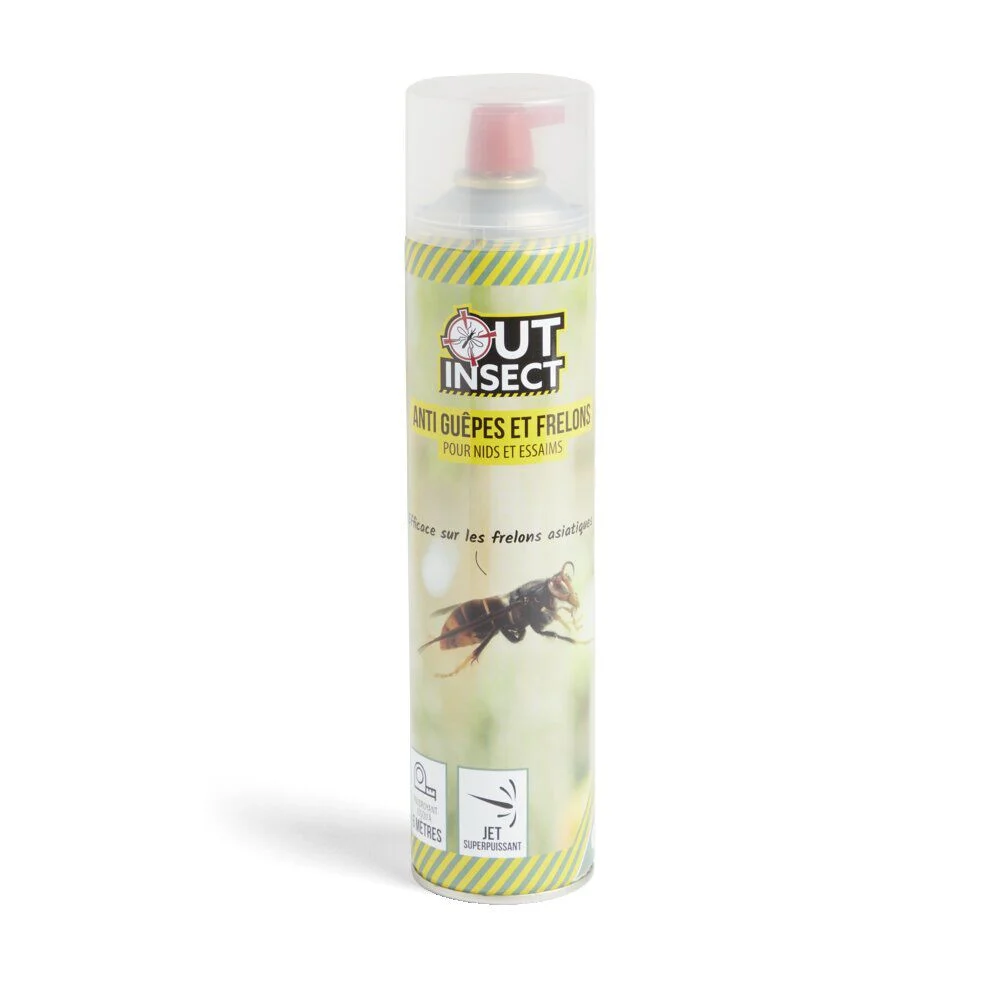 Aérosol anti-guêpes et frelons spécial nids et essaims 600ml