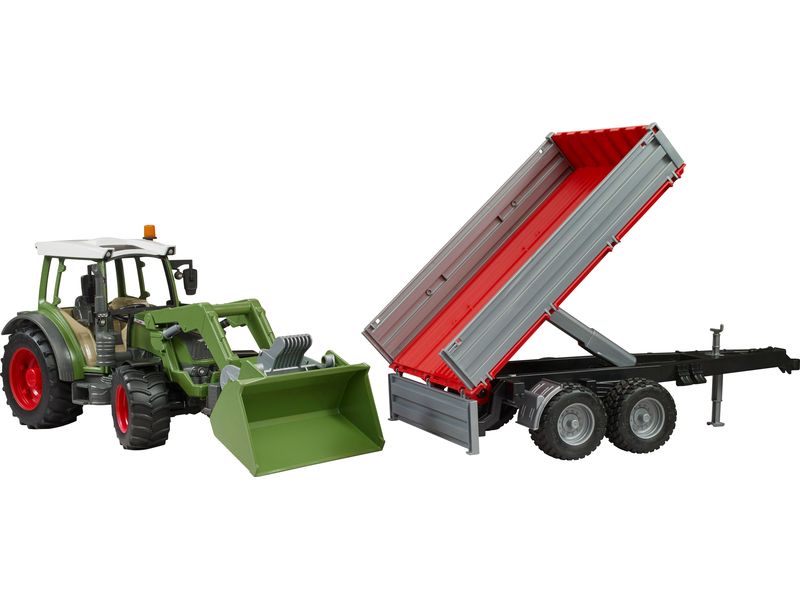 Bruder Spielwaren Track Builder Fendt Vario 211 mit Frontla Spielzeug-Traktor