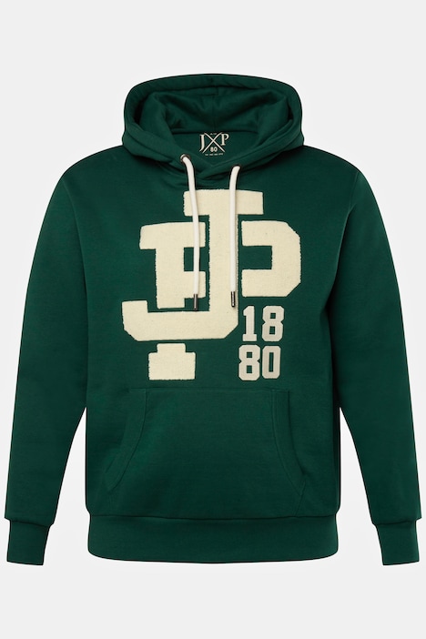 Hoodie, Kapuzensweater, Brust Badge, bis 8 XL