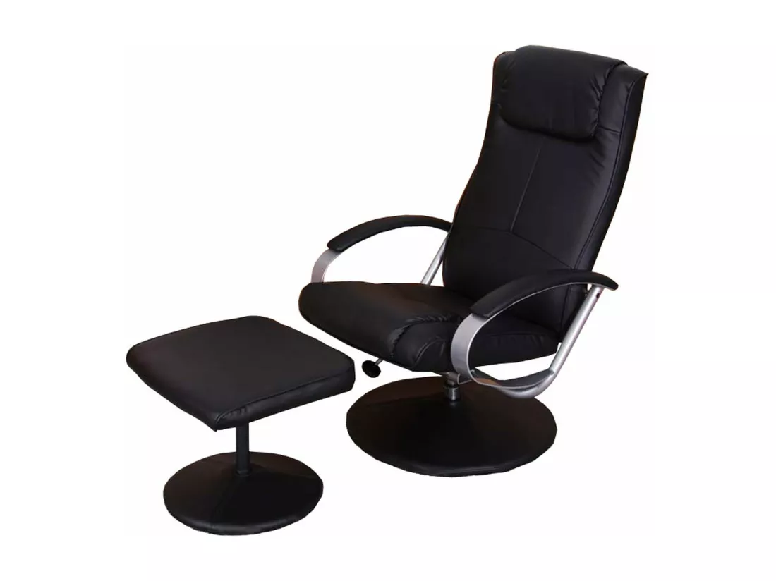 Fauteuil lounge TV relax noire 83 x 68 x 101 cm 04_0003630