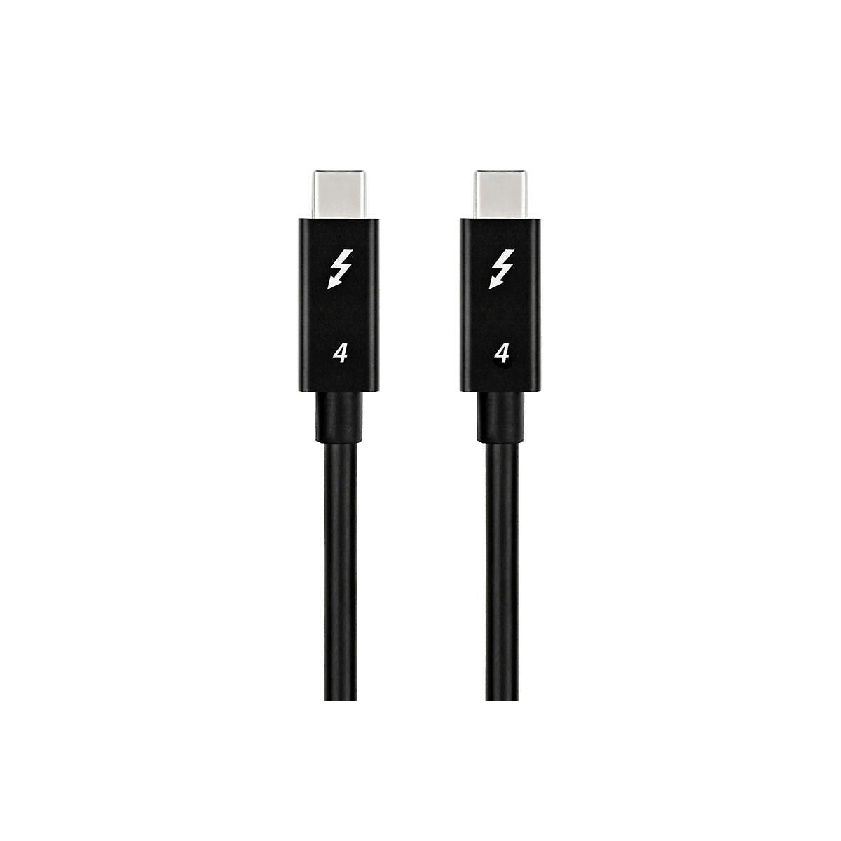 NÖRDIC 2,5 m Thunderbolt 4 USB-C kabel 40Gbps 100W lader 8K video kompatibel med USB 4 og Thunderbolt 3