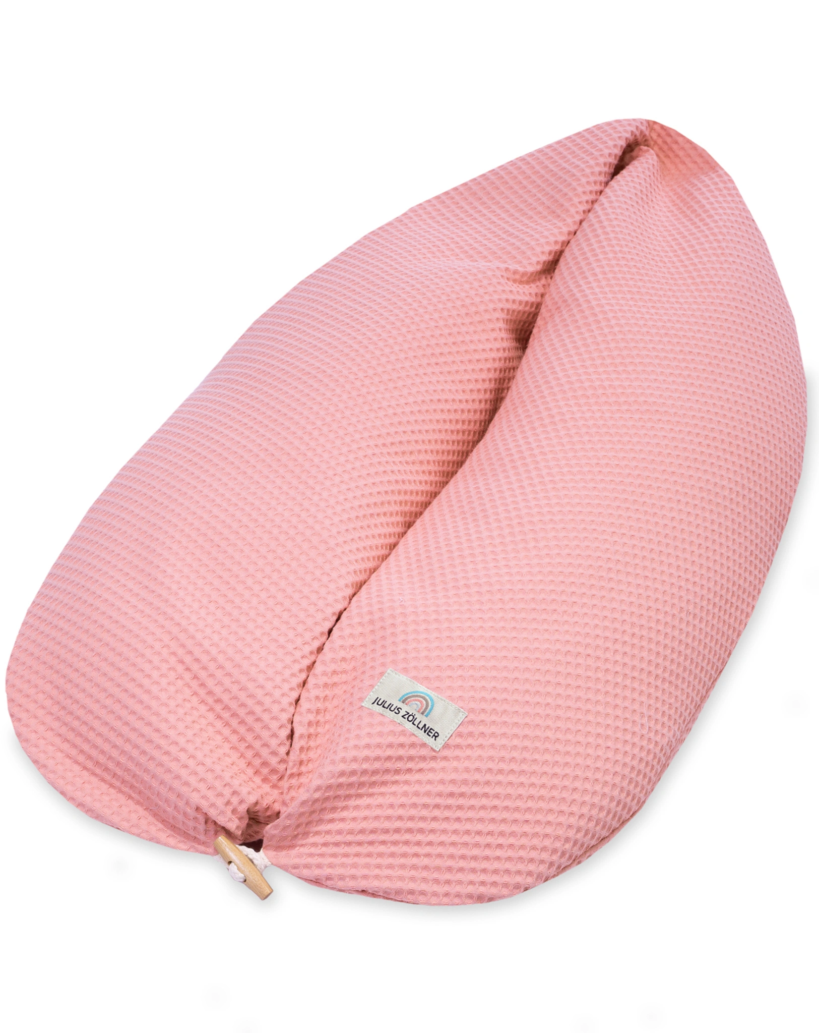 Stillkissen mit Knopf NAPPI WAFFELPIQUE (190x30) in blush
