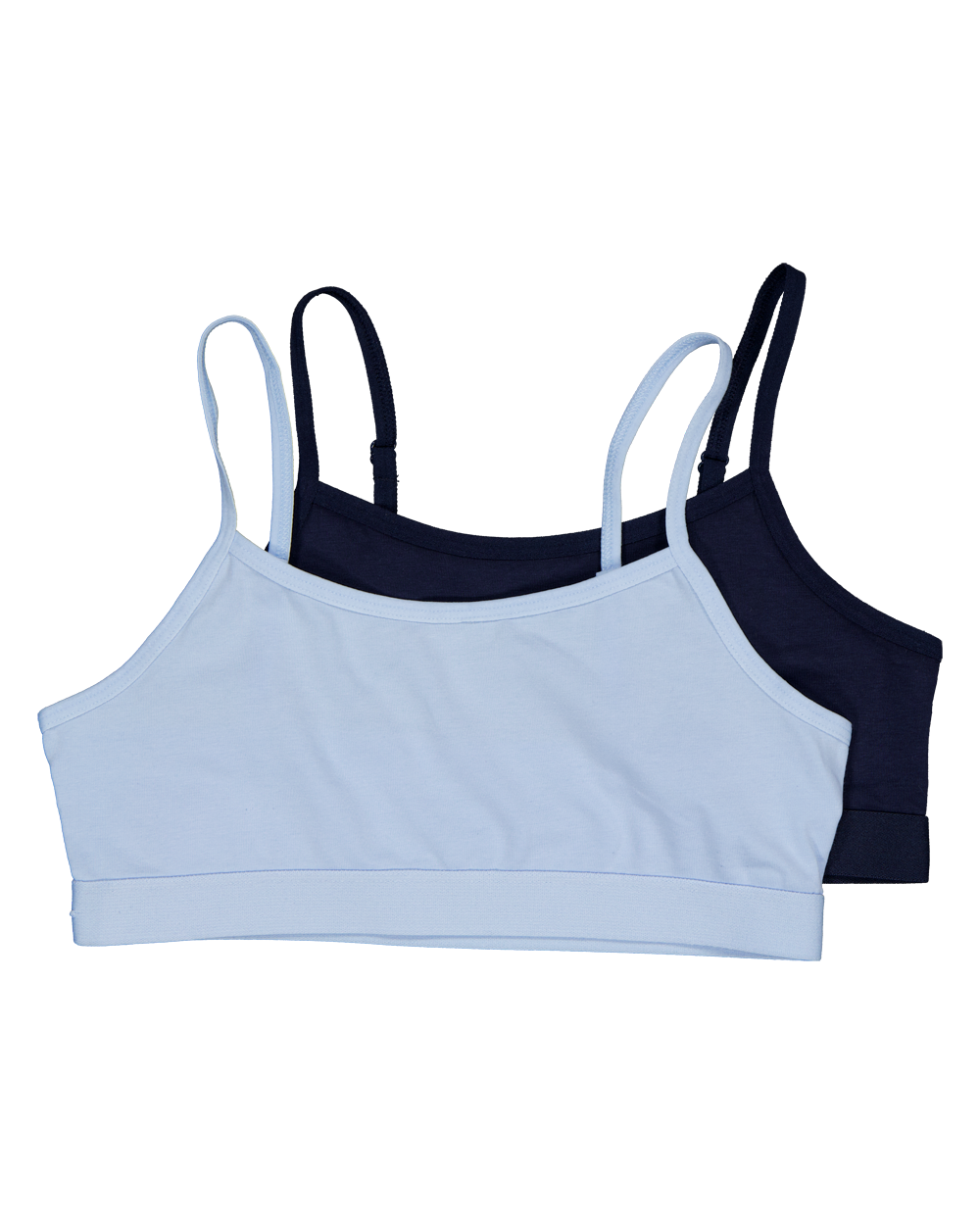Tiener meisjes croptop  2-Pack Lichtblauw kopen? Goed en goedkoop