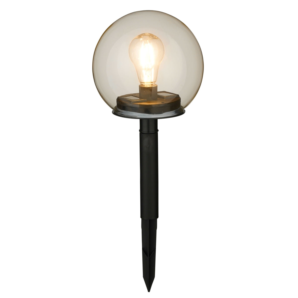 Luca lighting lampe zonne-energie - 18x18x33 cm - verre - blanc