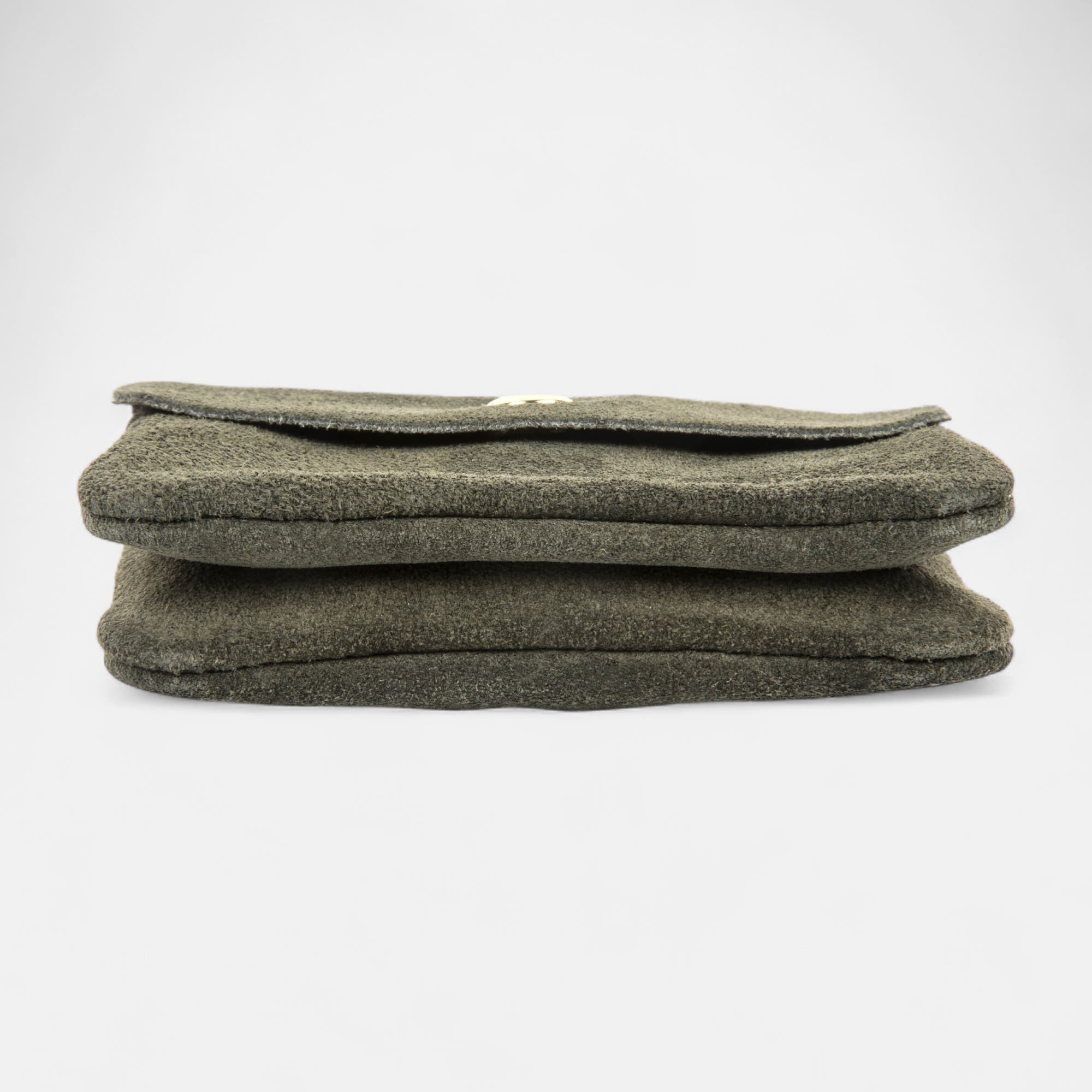 Petite maroquinerie en cuir kaki