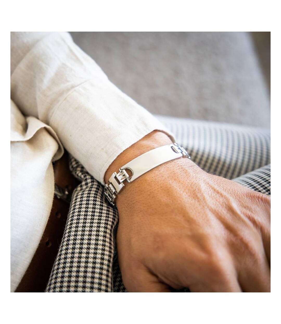 Gourmette Très Tendance Homme Acier
