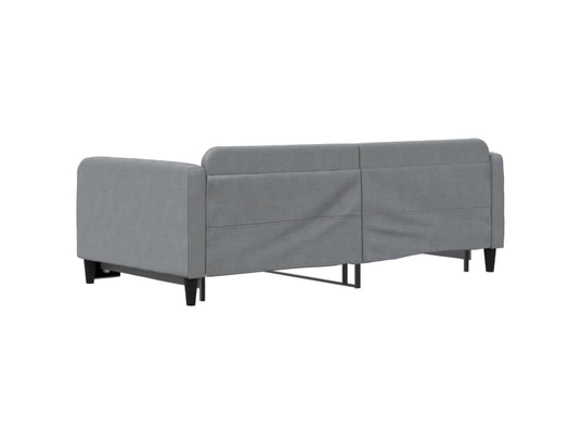 VIDAXL - Lit de jour avec lit gigogne gris clair 100x200 cm tissu