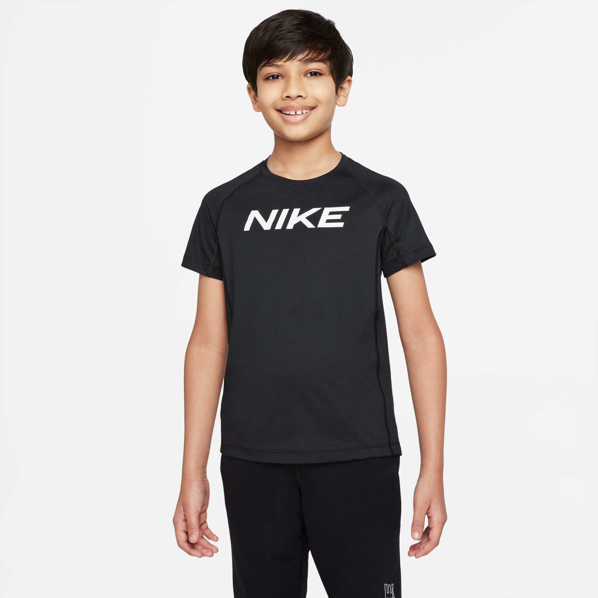 Nike Dri-Fit Pro T-shirt Garçons - Noir , Blanc