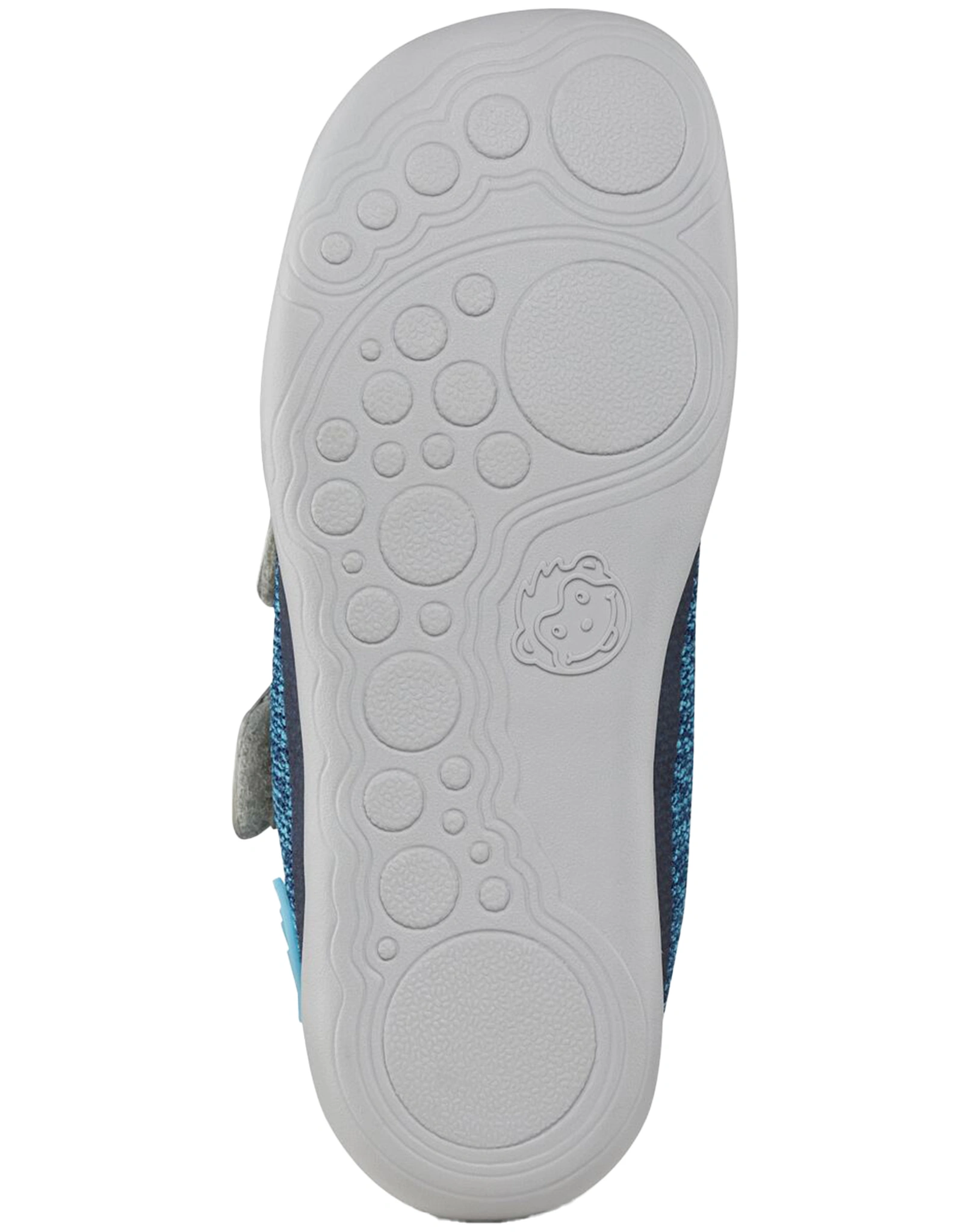 Strick-Halbschuhe HAPPY PENGUIN in blau