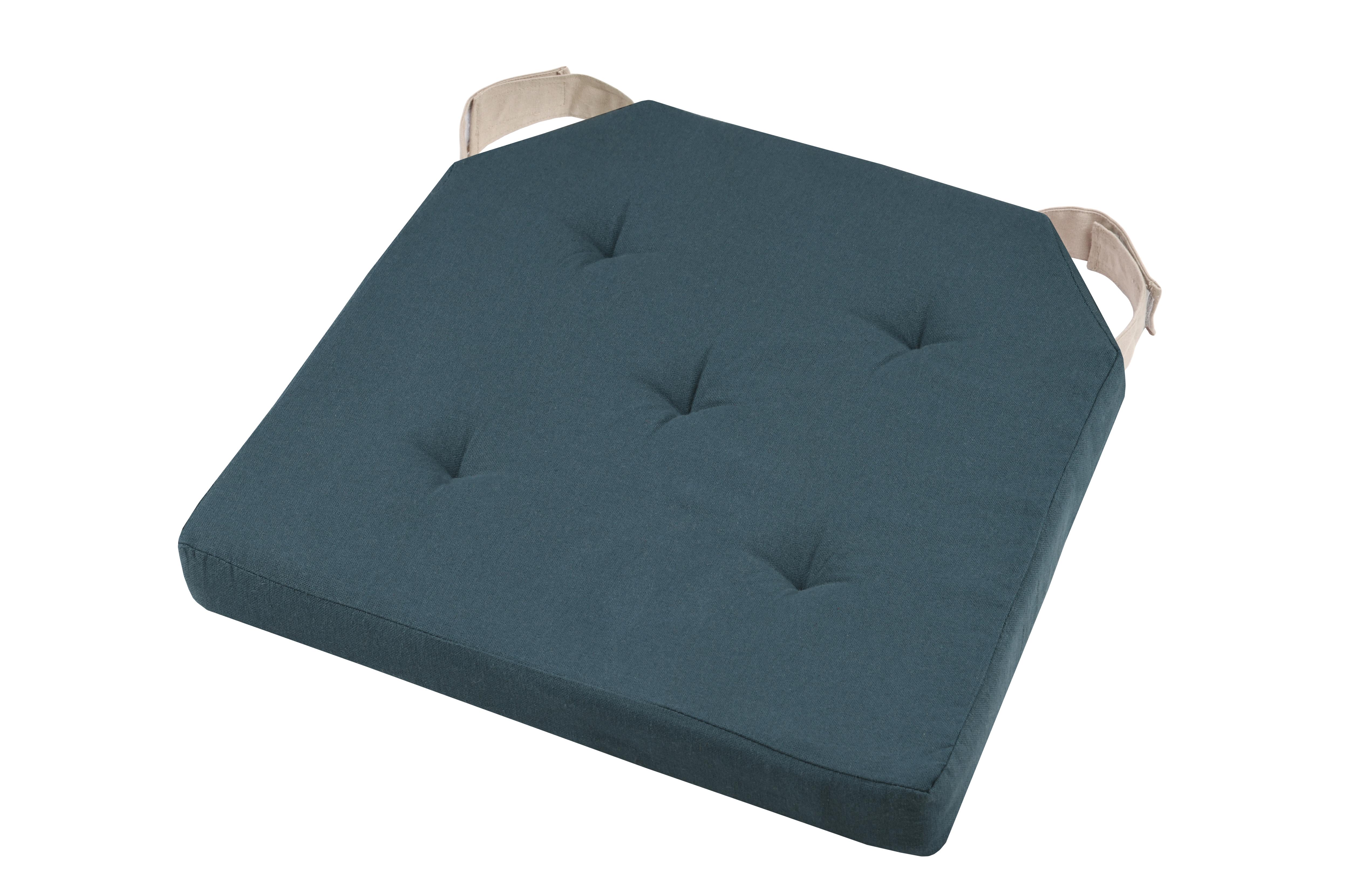 DUO GALETTE COBALT LIN VELCRO 38X38X4CM