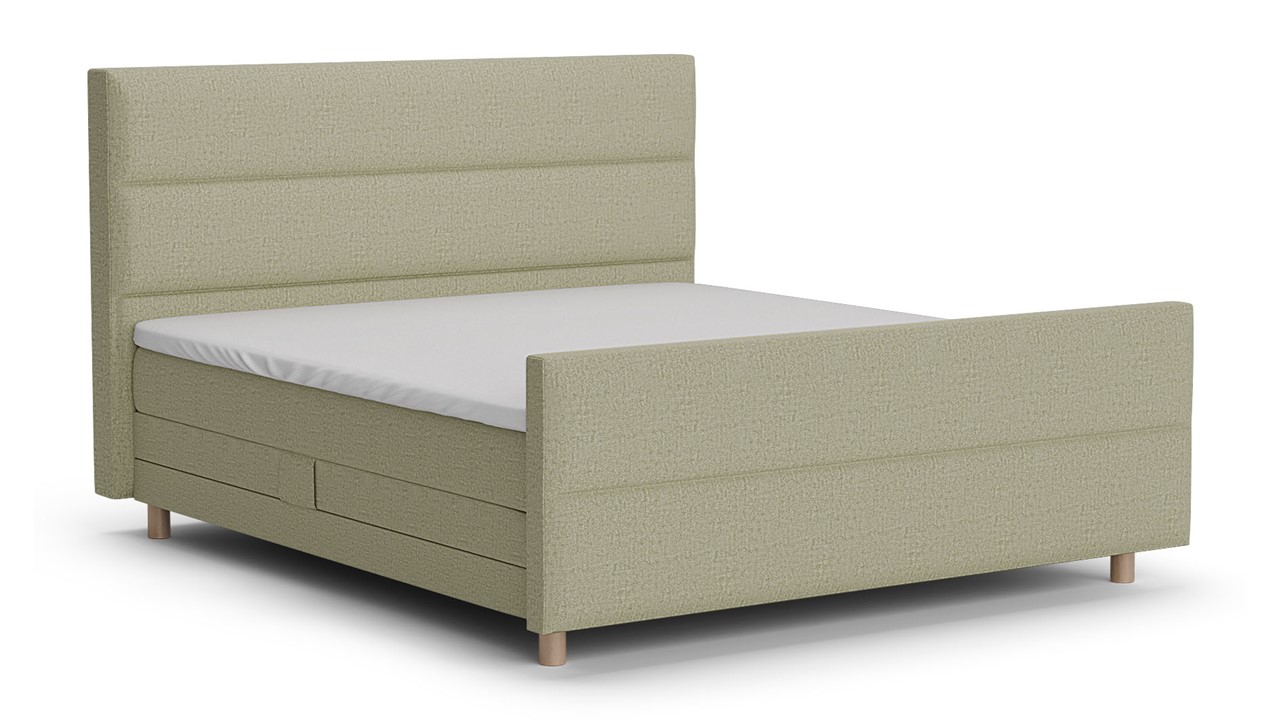 Elektrische boxspring Mica - Soft touch pistachio