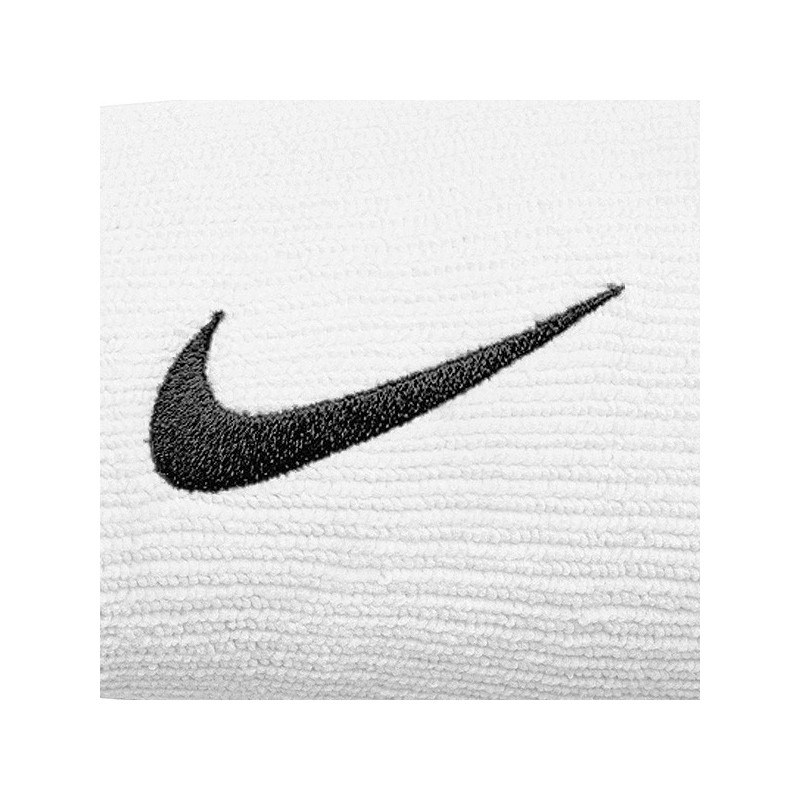 Poignets éponge Nike taille double blanc noir