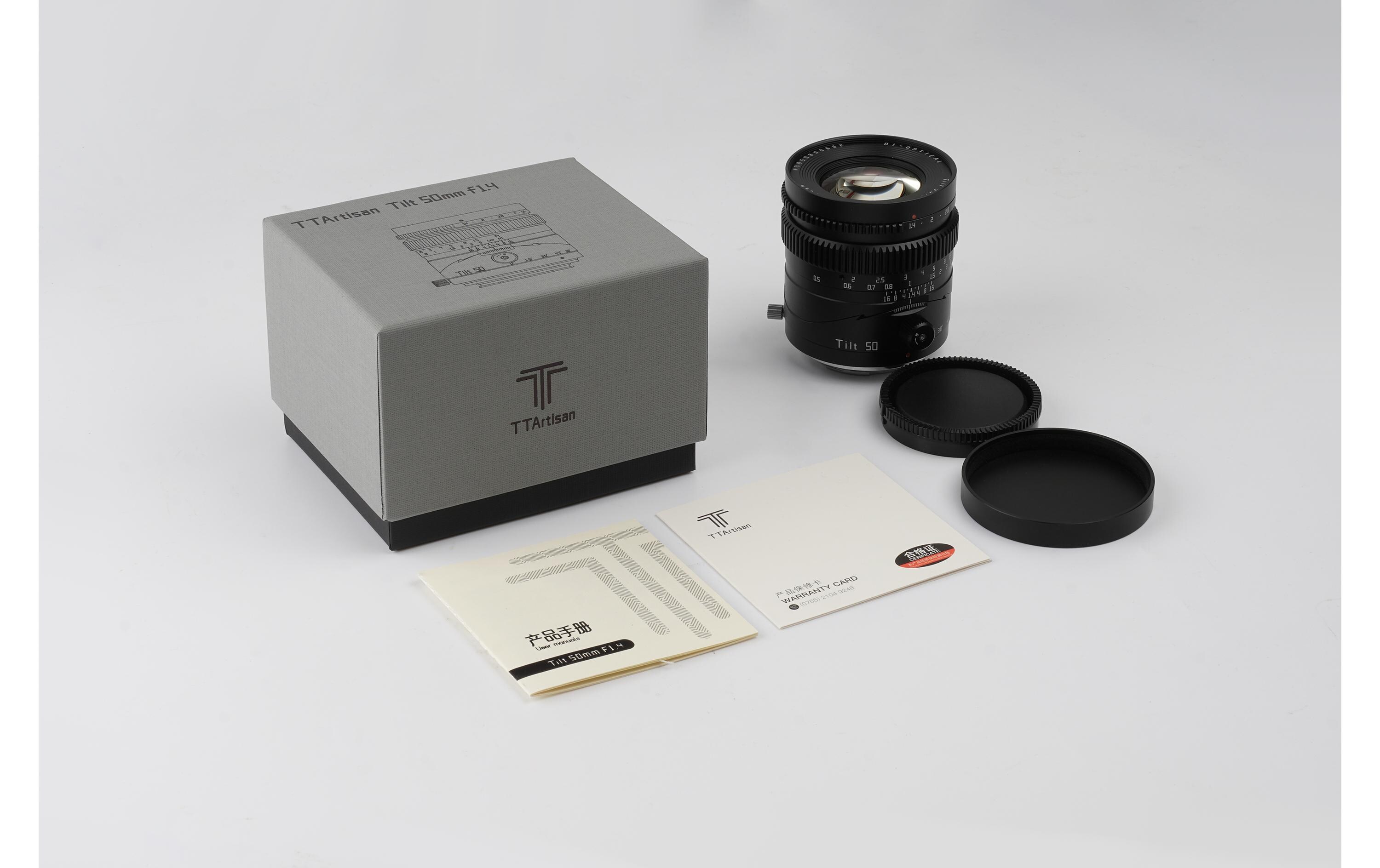 Festbrennweite Tilt 50mm F/1.4 – Sony E-Mount<br>Festbrennweitenobjektiv mit erweiterter Fokussteuerung
