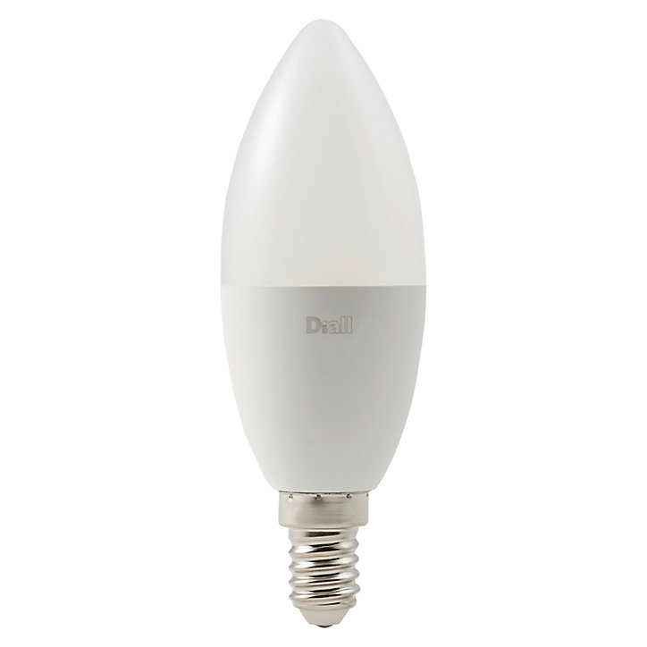 Ampoule LED Diall E14 8,5W=60W blanc chaud