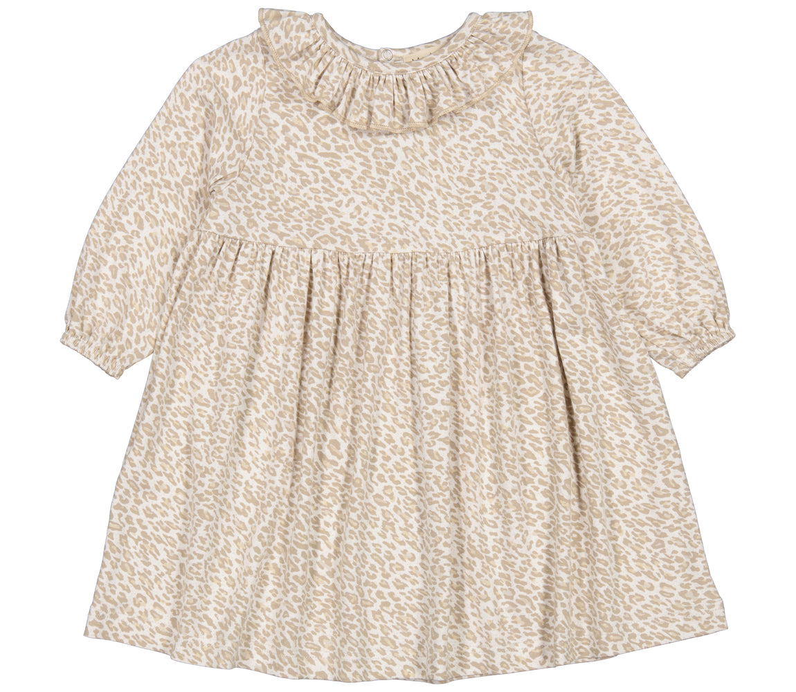 Diora Frill, Kjole - Beige Leo