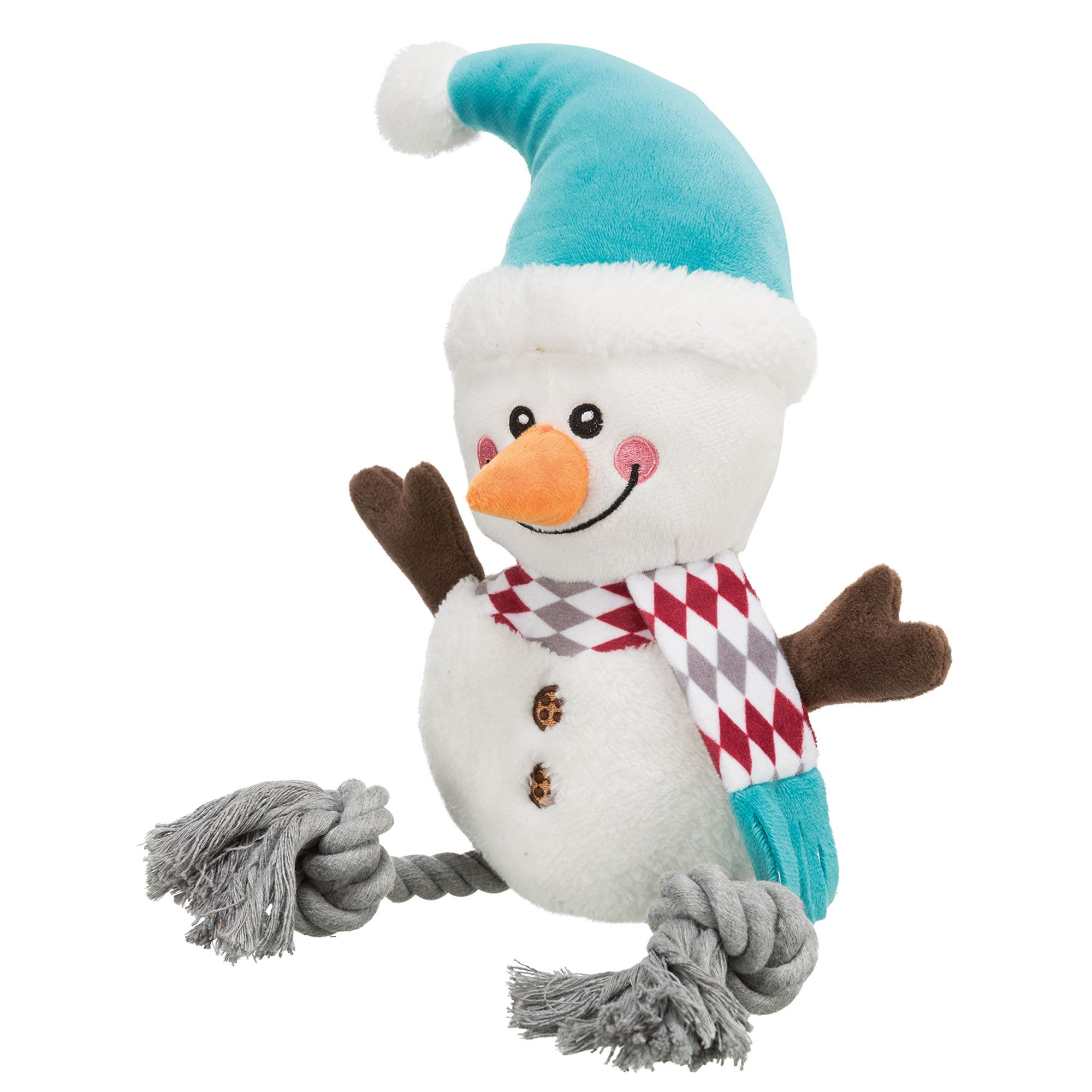 Trixie Hundespielzeug - Schneemann mit Seilbeinen