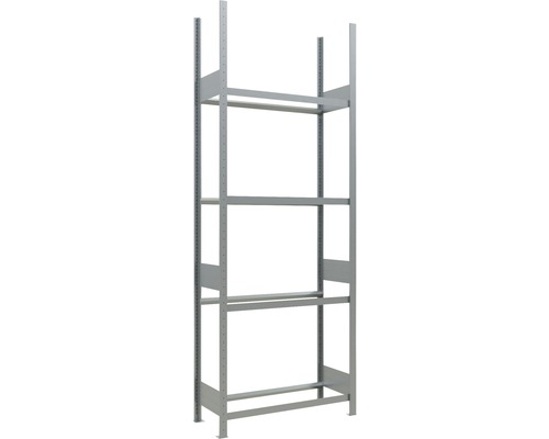 Schulte bandenrek, basiseenheid, verzinkt, 275x150x40 cm, 4 niveaus, draagvermogen 600 kg