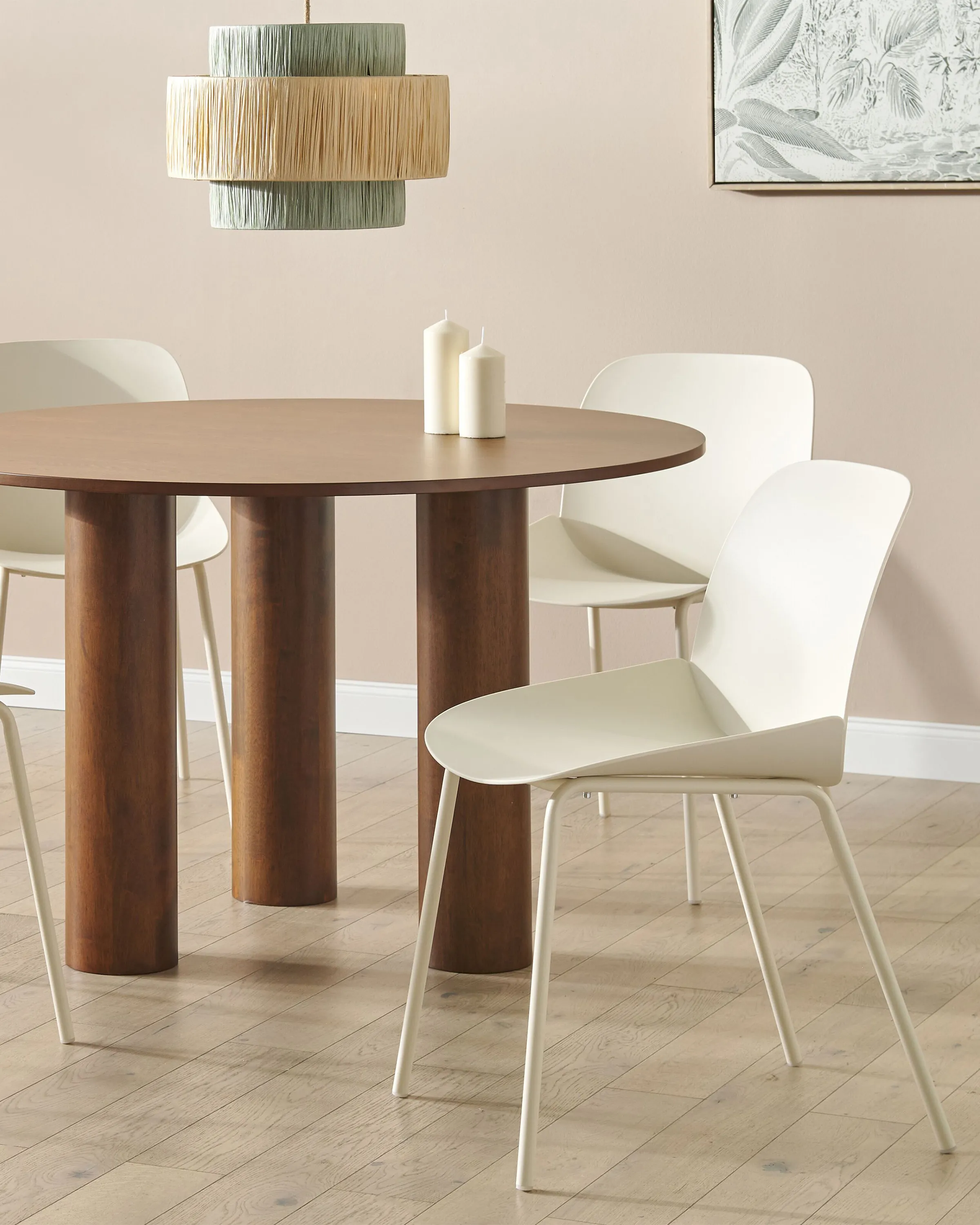 Set van 2 eetkamerstoelen MILACA Beige