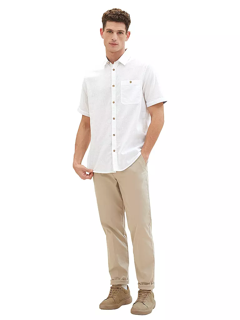 TOM TAILOR Hemd Regular Fit weiss
