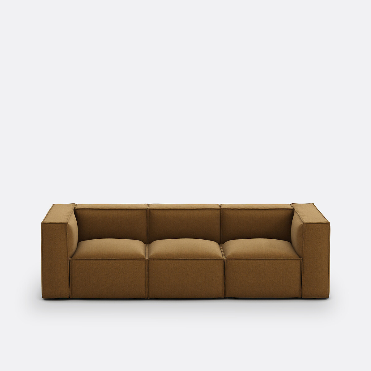 LA REDOUTE INTERIEURS<br>Banco modular, 3 espinhas, tecido texturizado, Seven