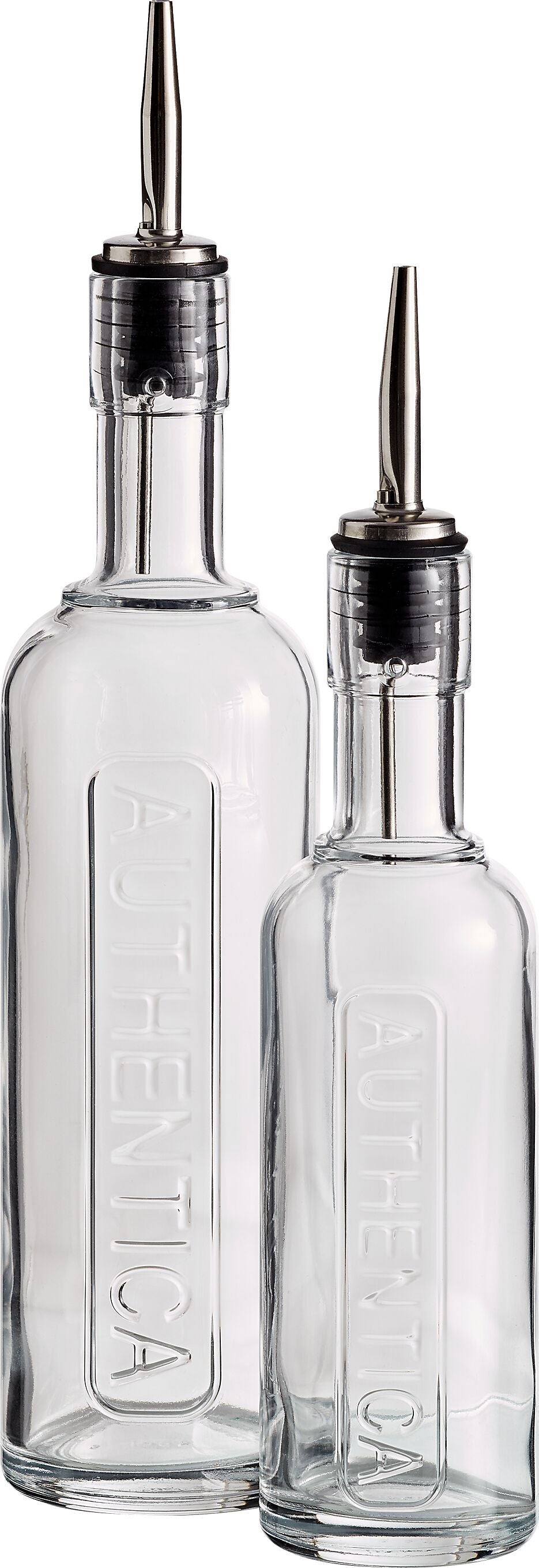 AUTHENTICA Flasche mit Ausgiesser - Transparent / H: 25.5 cm