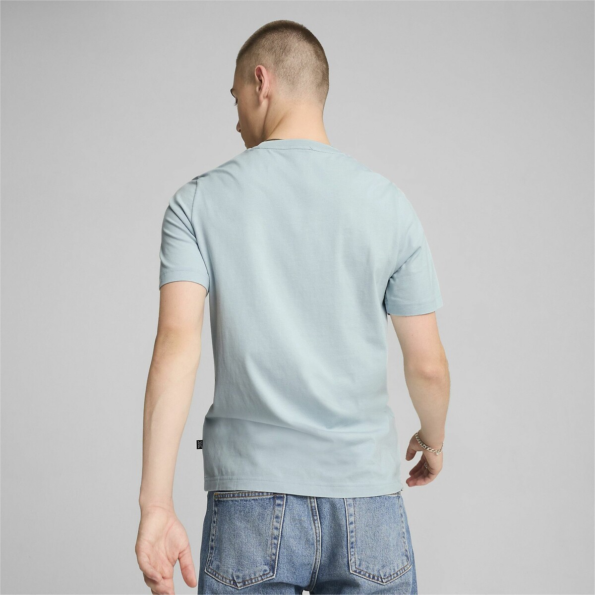 PUMA<br>Camiseta de manga curta, Essentiel, logo pequeno