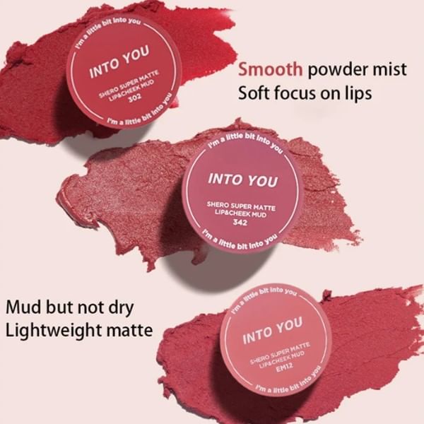 INTO YOU - Blik Lip & Cheek Mud - 3 kleuren