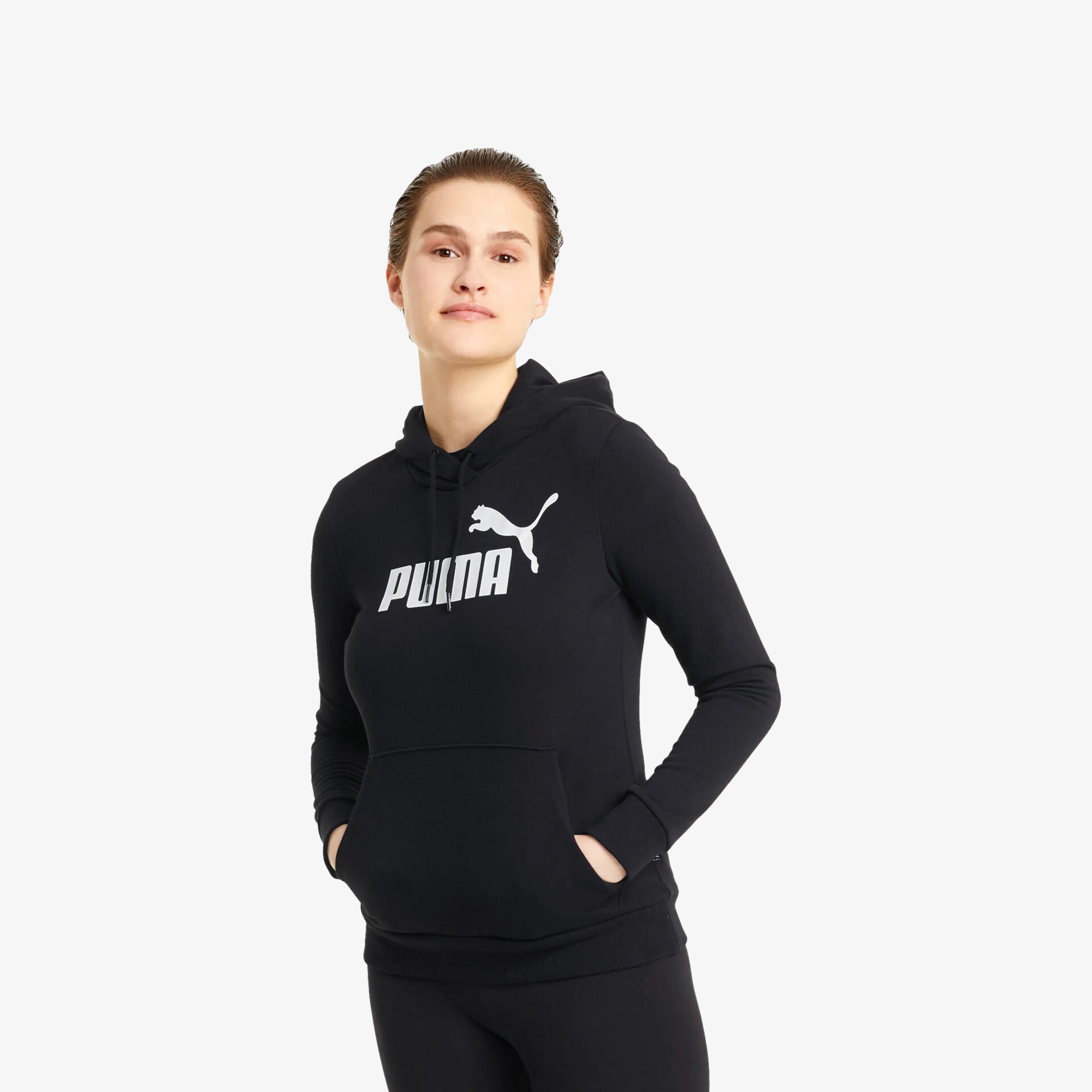 PUMA Ess Logo Damen Hoodies & Sweater schwarz