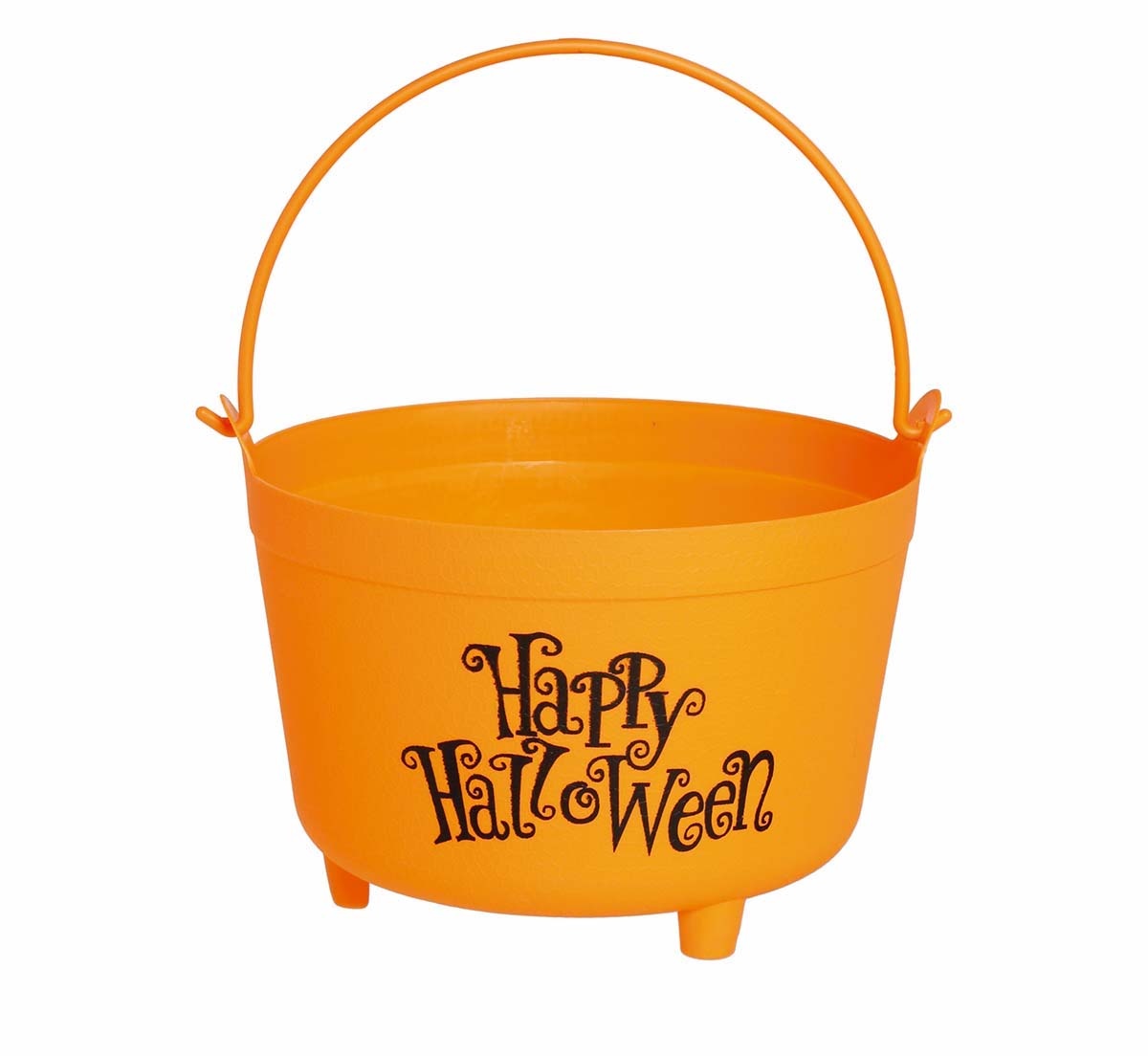 Oranje Halloween Snoep Emmer Happy Halloween 30cm