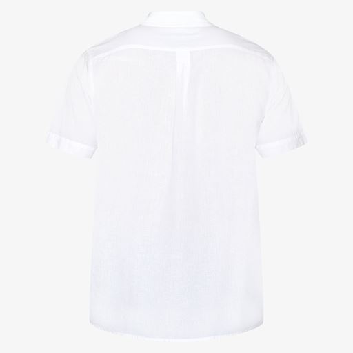 Signal Solid Seersucker Skjorte, White, 3XL