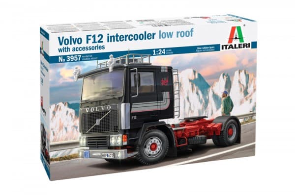 Italeri 3957 Volvo F-12 Intercooler Low Roof Truckmodel byggesæt 1:24