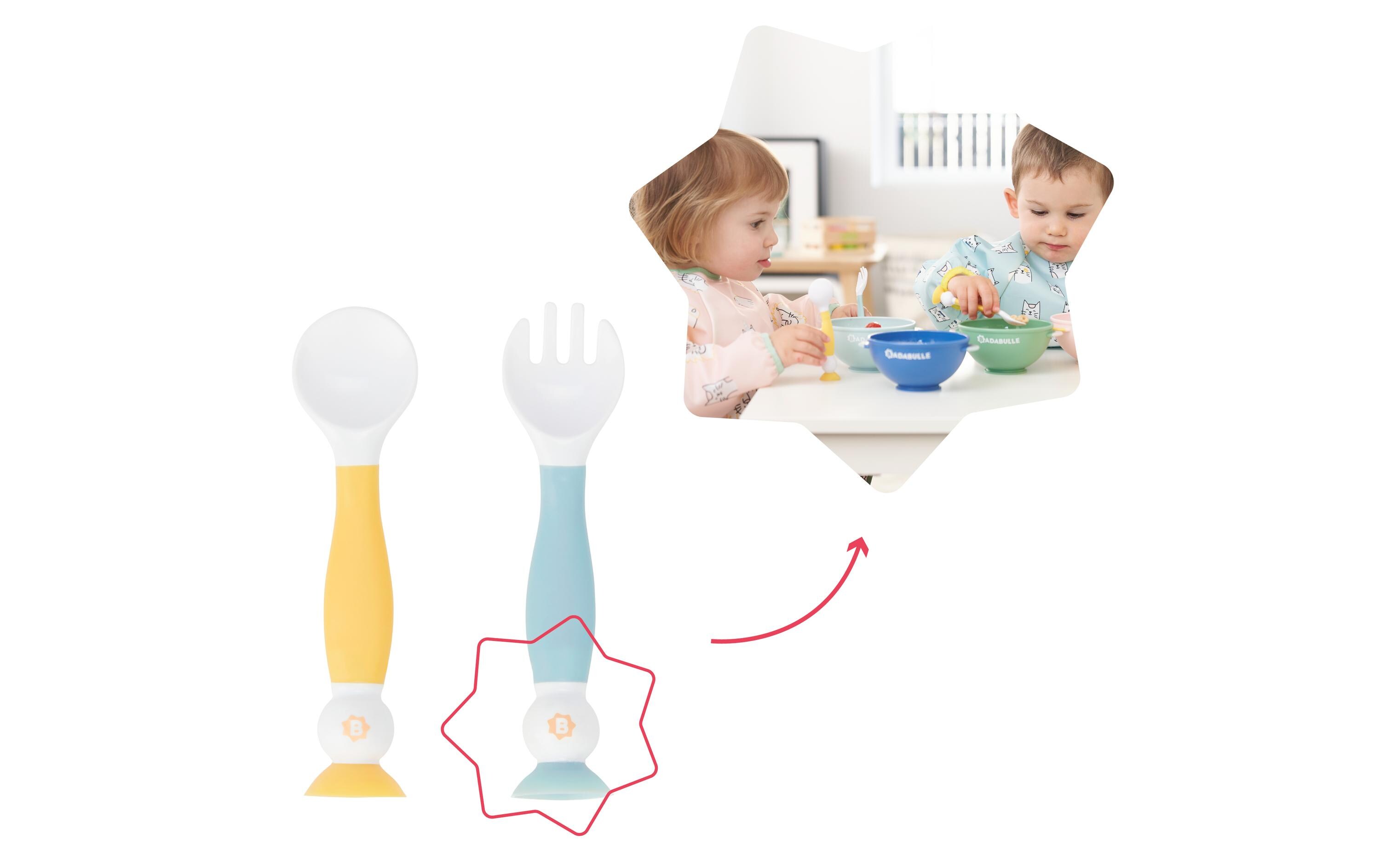 Kinderbesteckset 2-teiligBaby-Esslernbesteck