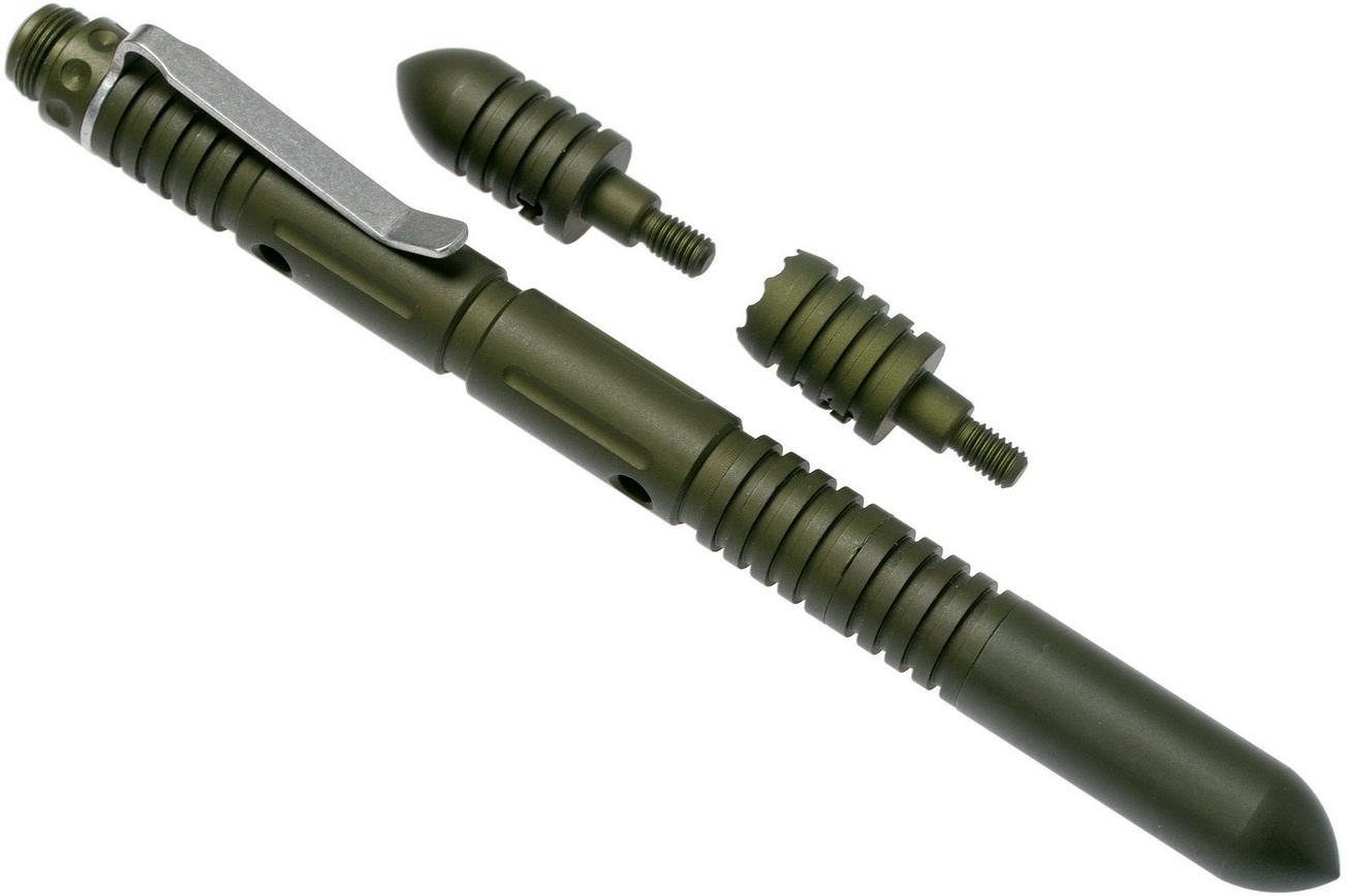 Rick Hinderer Extreme Duty Modular Kubotan Pen Deluxe Set Matte OD Green